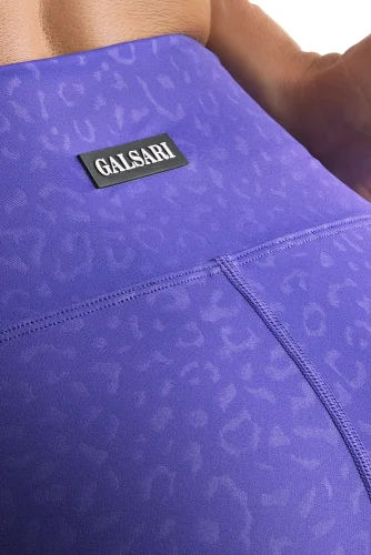 LEGÍNY LEOPARD 2.0 PURPLE BLUE - Veľkosť: XL