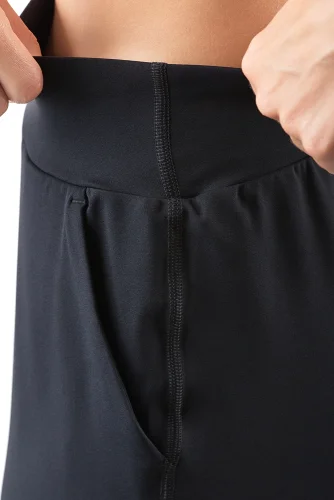 LEGÍNY COMFORT STRAIGHT BLACK (SKRÁTENÉ) - Veľkosť: XL