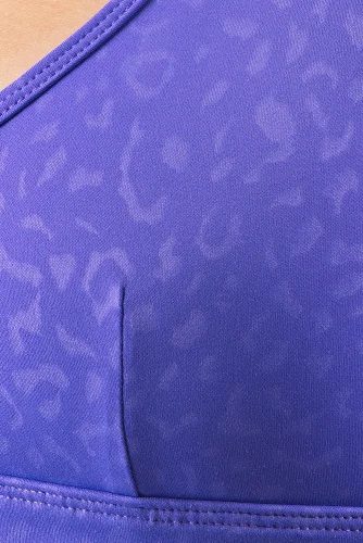 SPORTOVNÍ PODPRSENKA LEOPARD 2.0 PURPLE BLUE