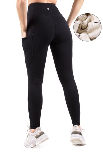LEGÍNY WINTER FLEX BLACK - Veľkosť: XS
