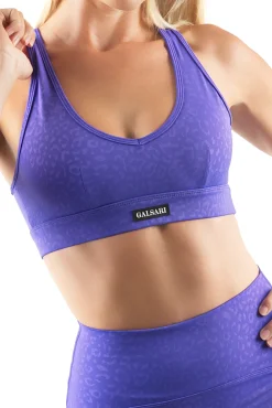 SPORTOVNÍ PODPRSENKA LEOPARD 2.0 PURPLE BLUE