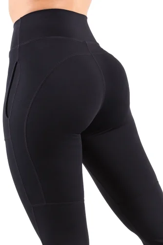 LEGÍNY FLARE BLACK (PRODLOUŽENÉ) - Veľkosť: XL