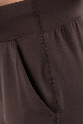 LEGÍNY COMFORT STRAIGHT DARK BROWN - Veľkosť: S