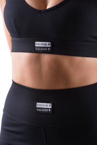 SPORTOVNÍ PODPRSENKA BRAND BLACK - Velikost: M