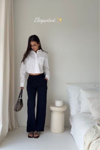 LEGÍNY COMFORT STRAIGHT BLACK (ZKRÁCENÉ)