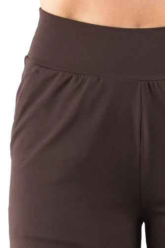 LEGÍNY COMFORT STRAIGHT DARK BROWN - Veľkosť: S