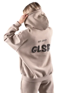 MIKINA S KAPUCÍ GLSR OVERSIZED CAPPUCCINO_1