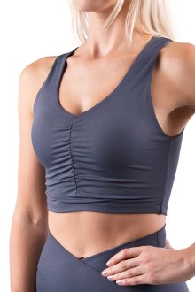 CROP TOP IDENTITY DARK GREY