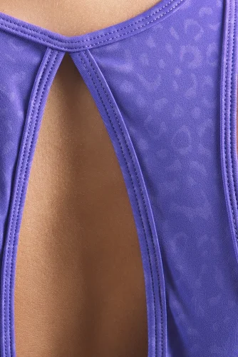 SPORTOVNÍ PODPRSENKA LEOPARD 2.0 PURPLE BLUE