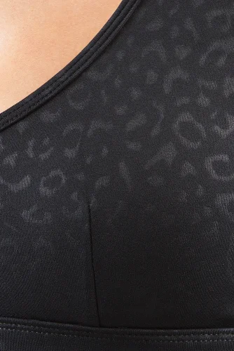 ŠPORTOVÁ PODPRSENKA LEOPARD 2.0 BLACK - Veľkosť: XL