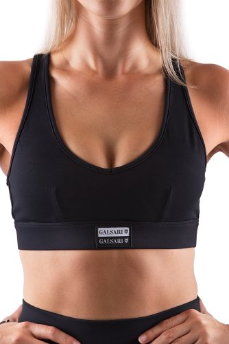 SPORTOVNÍ PODPRSENKA BRAND BLACK - Velikost: M