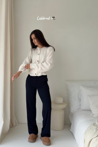 LEGÍNY COMFORT STRAIGHT BLACK (SKRÁTENÉ) - Veľkosť: XL