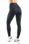 LEGÍNY ELITE GLITTER BLACK - Veľkosť: XS