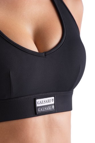 SPORTOVNÍ PODPRSENKA BRAND BLACK - Velikost: M