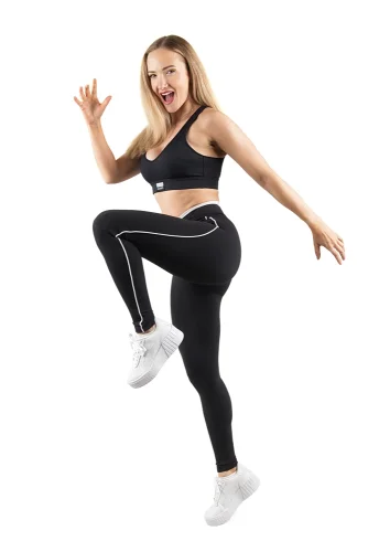 LEGÍNY ENERGY BLACK - Veľkosť: XS