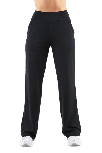 LEGÍNY COMFORT STRAIGHT BLACK (PRODLOUŽENÉ) - Veľkosť: S
