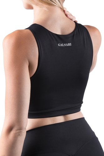 CROP TOP IDENTITY BLACK - Veľkosť: L