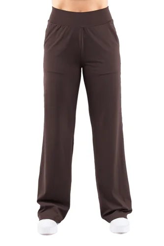 LEGÍNY COMFORT STRAIGHT DARK BROWN - Veľkosť: S