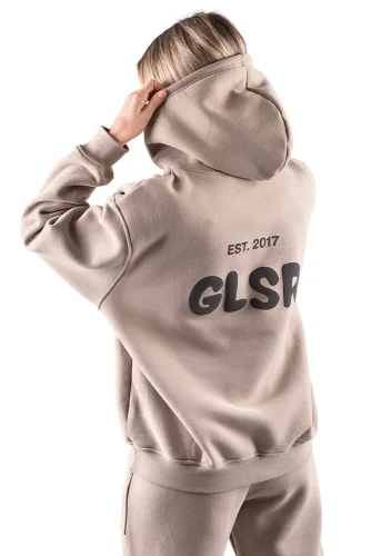 MIKINA S KAPUCÍ GLSR OVERSIZED CAPPUCCINO_1