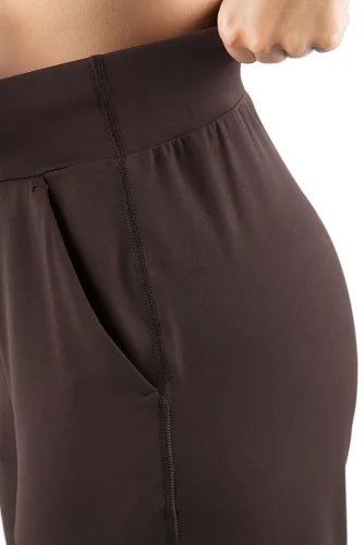 LEGÍNY COMFORT STRAIGHT DARK BROWN - Veľkosť: S
