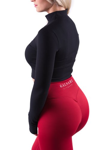 CROP MIKINA SHEELA BLACK - Veľkosť: XS